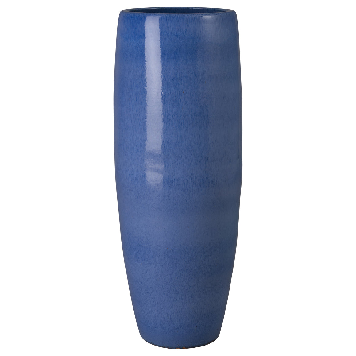 47 in. Round Blue Snow Ceramic Cigar Jar