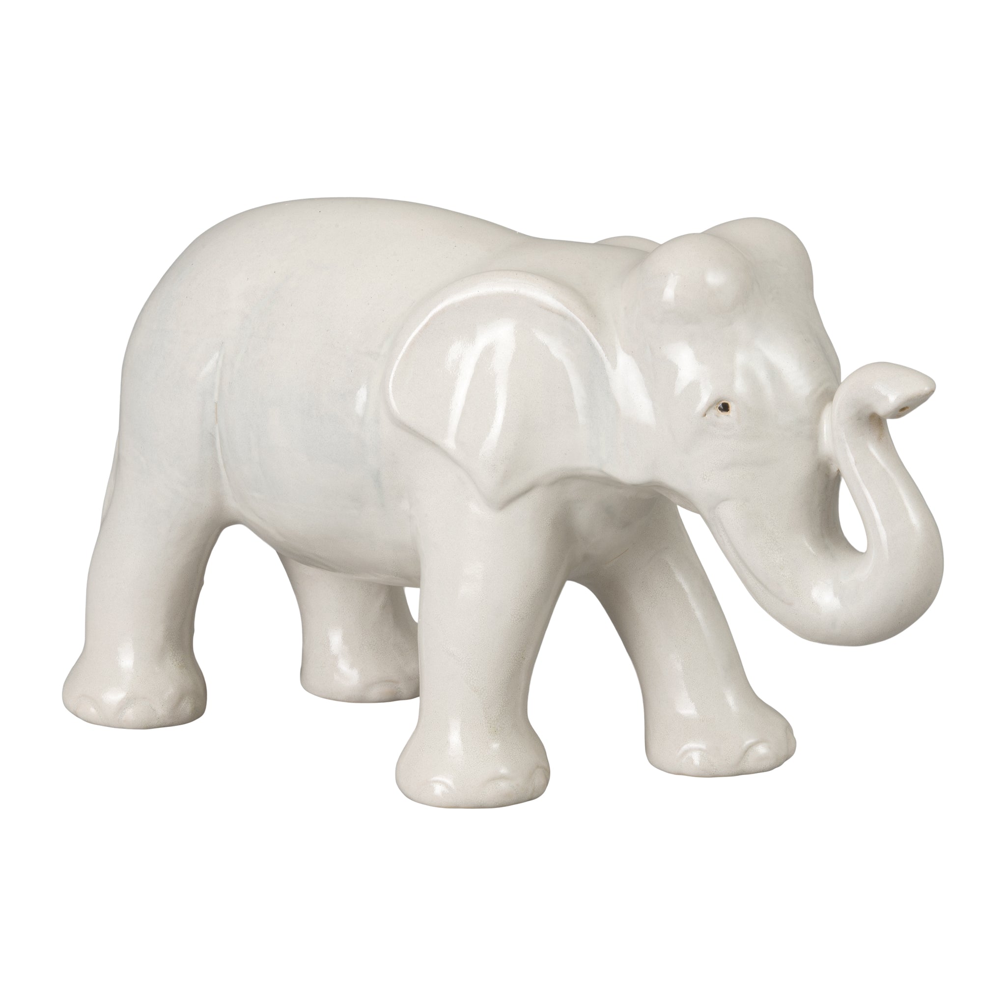 Trunk Up Ceramic Elephant