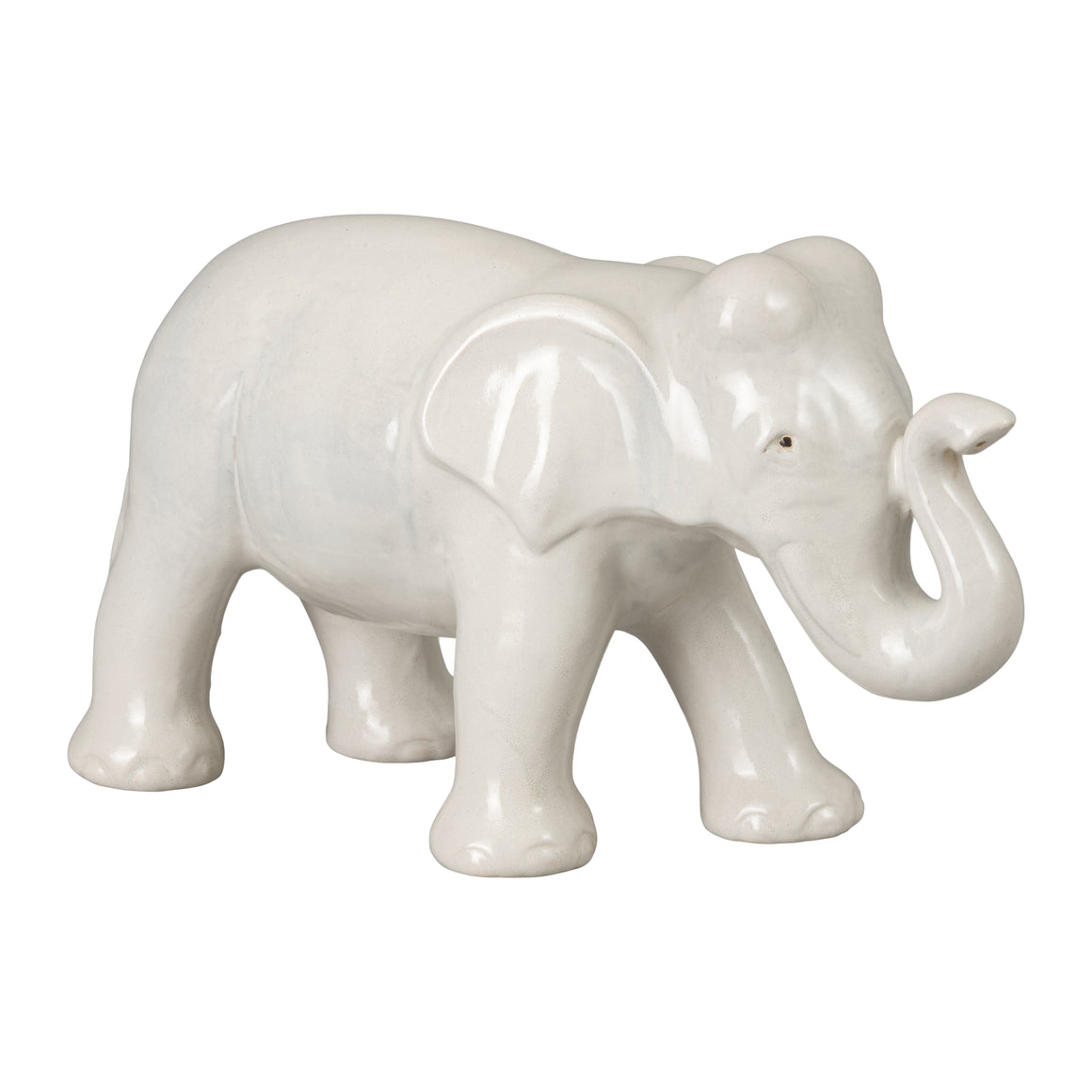 Trunk Up Ceramic Elephant