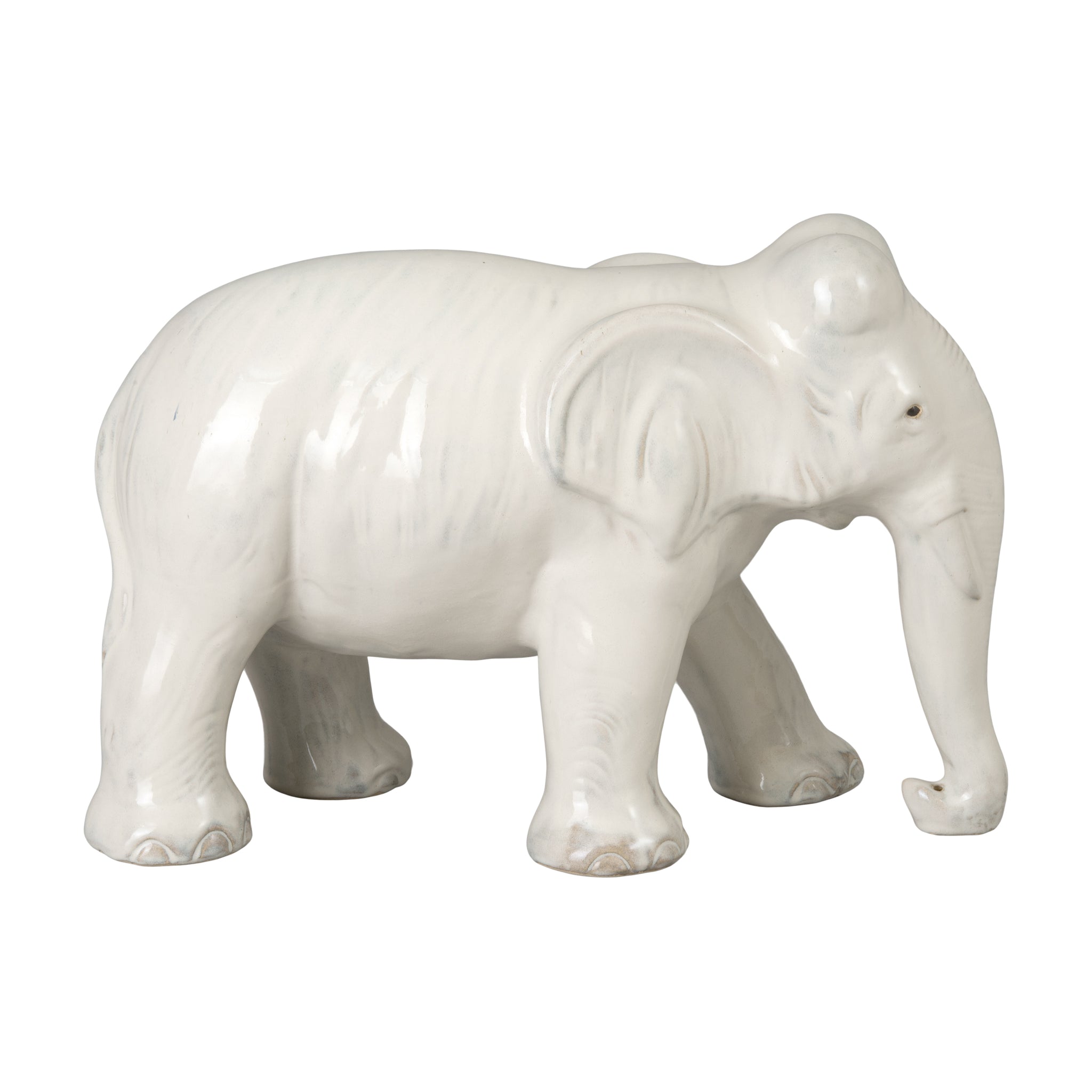 Trunk Down Ceramic Elephant
