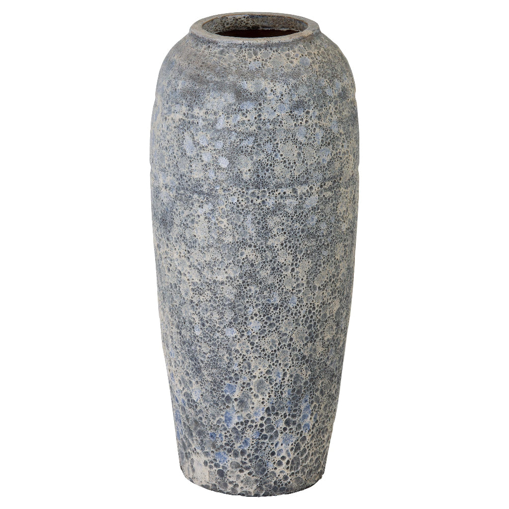 22 in. Tall Ceramic Vase – Reef Blue