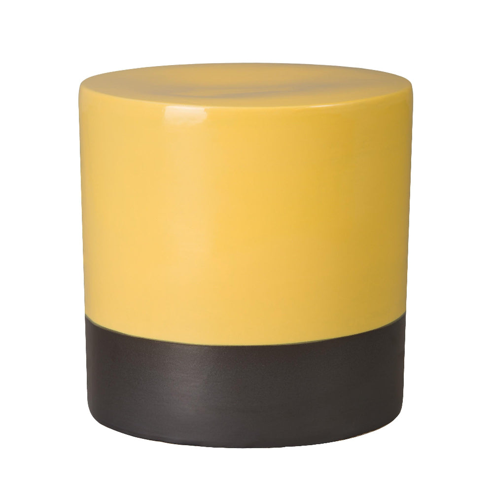 18" Two-Tone Garden Stool - Mustard Yellow