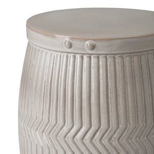 18" Dolly Tub Ceramic Garden Stool/Table - Grey