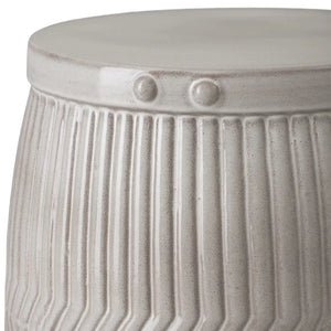 22" Dolly Tub Ceramic Garden Stool/Table - Grey