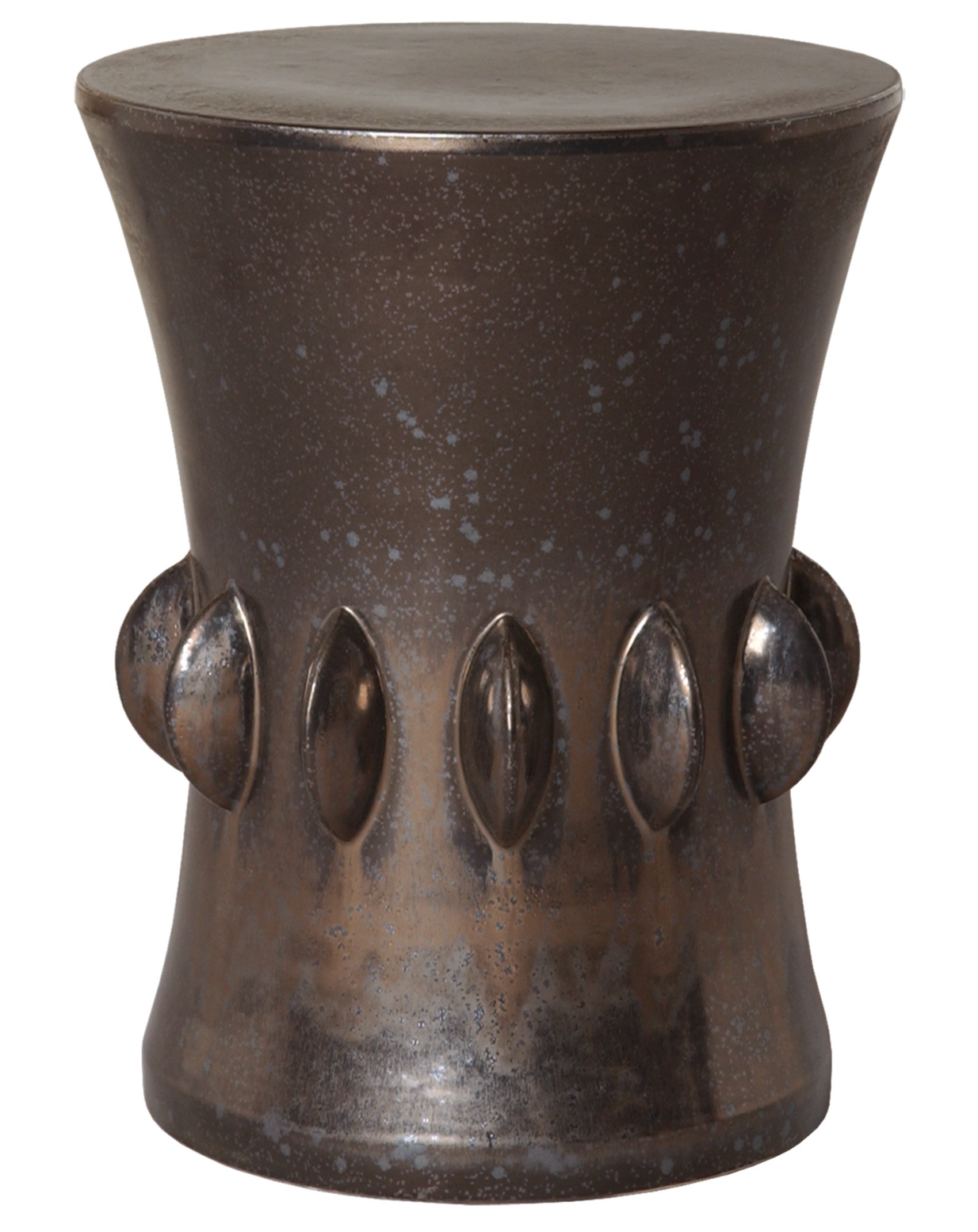 Large Gunmetal Jewel Garden Stool