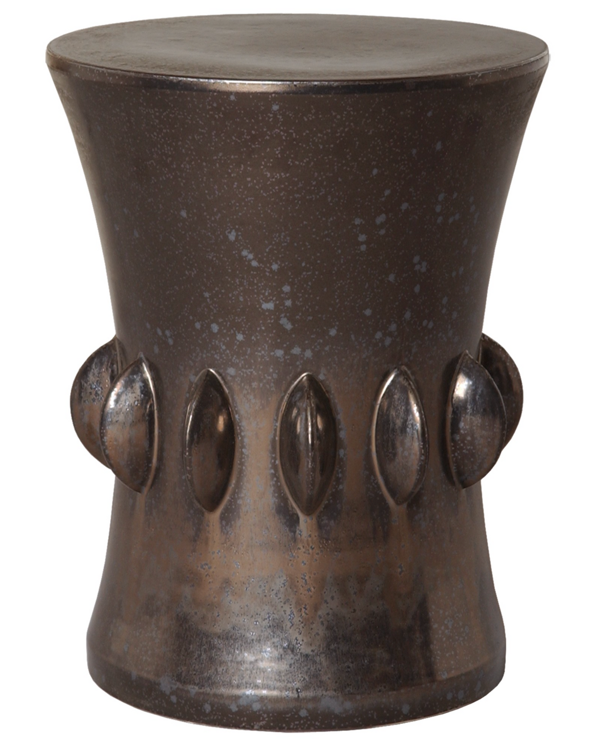 Large Gunmetal Jewel Garden Stool