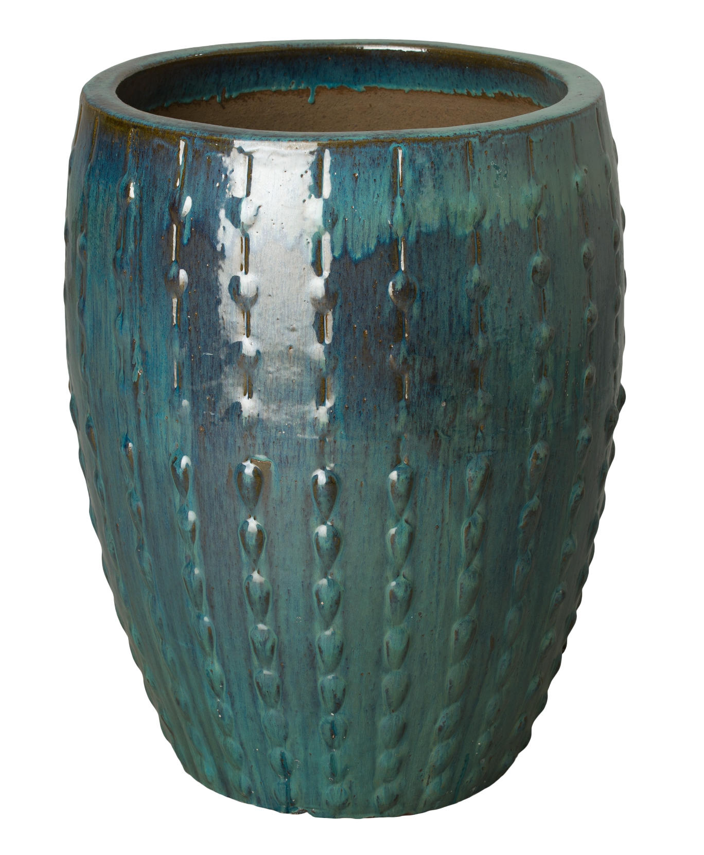 Large Teal Stud Planter