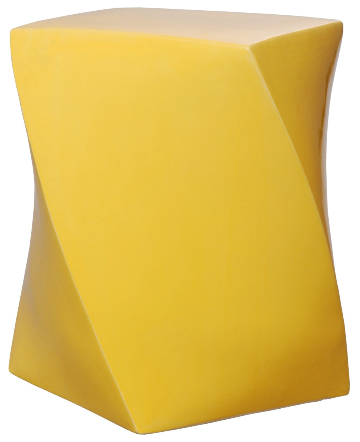 Sun Yellow Twist Garden Stool