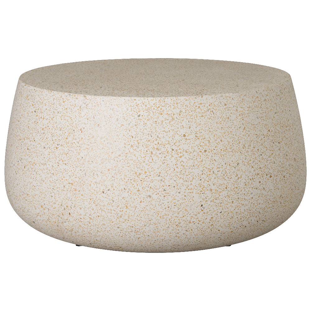 36" Yellow Terrazzo Coffee Table