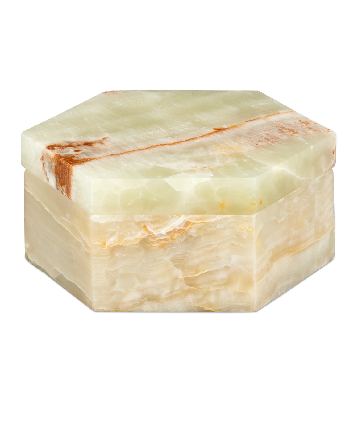 Arco Green Onyx Hexagon Box