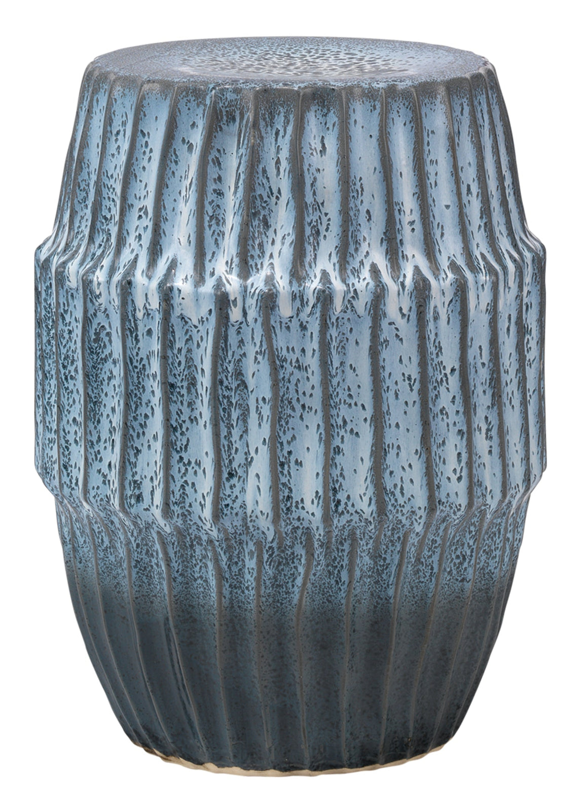 Algae Ceramic Indoor/Outdoor Side Table, Blue