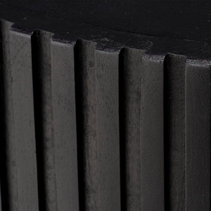 Notch Round Side Table - Black