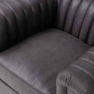 Watson Swivel Chair-Palermo Black