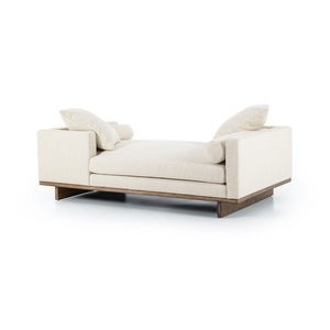 Everly Tete A Tete Chaise-Irving Taupe
