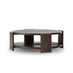 Two Tier Coffee Table-Matte Brown Neem
