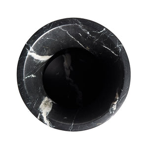 Sona Vase-Black Marble