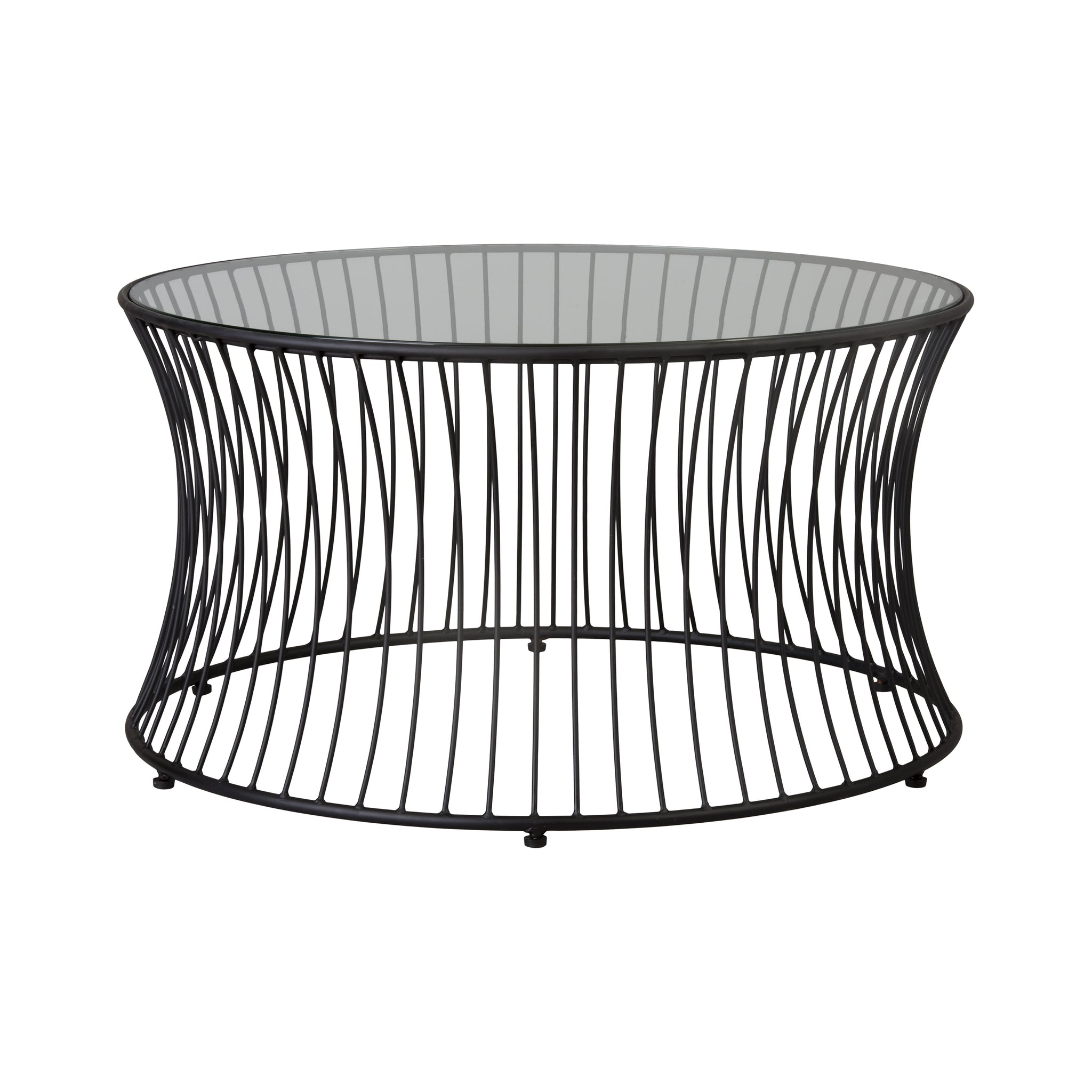 Cage 30 in. Dia Round Coffee Table