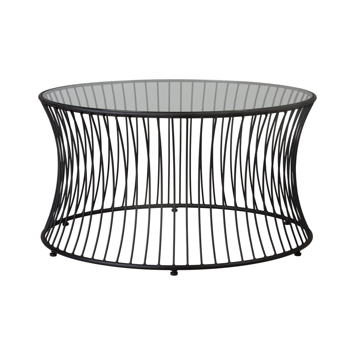 Cage 30 in. Dia Round Coffee Table
