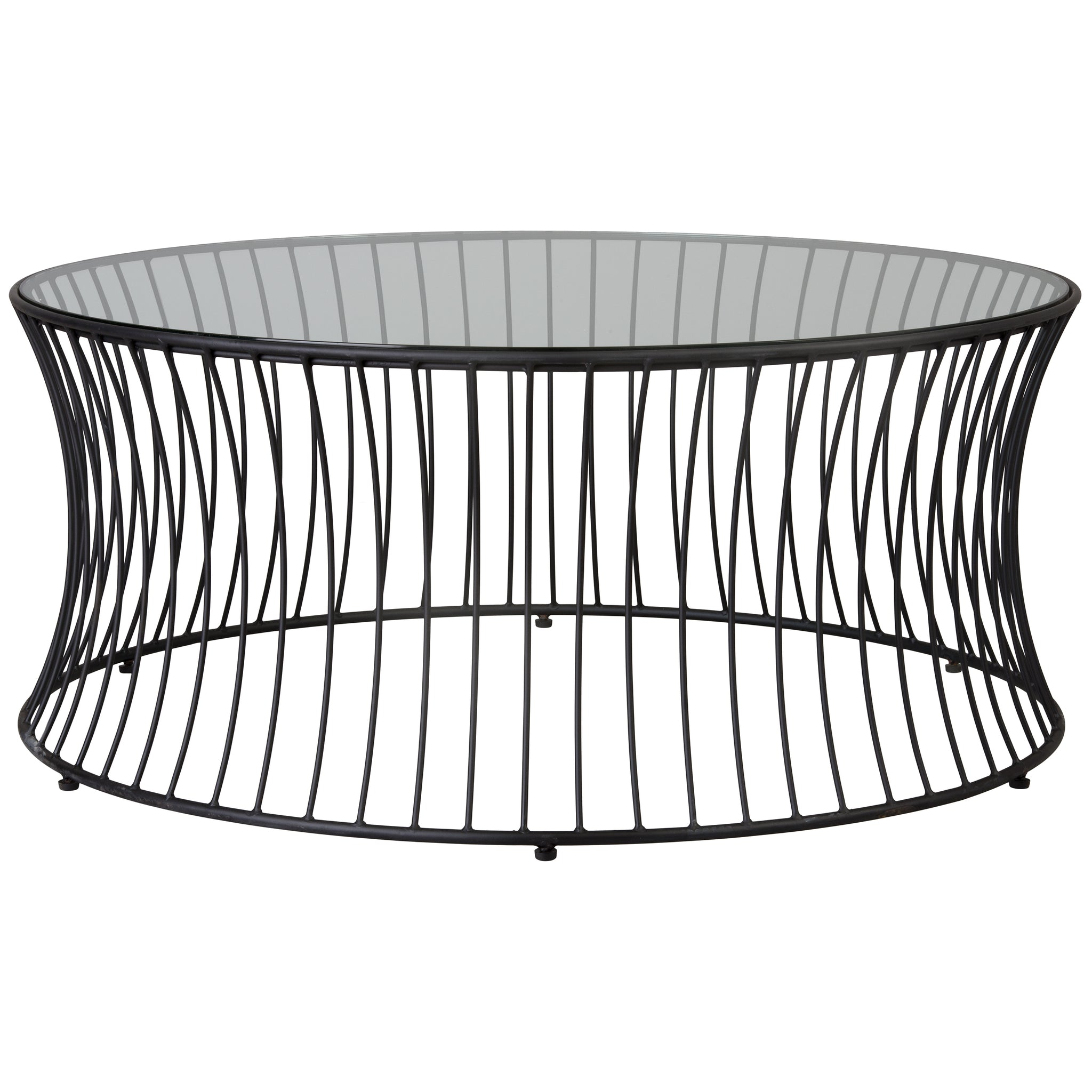 Cage 40 in. Dia Round Coffee Table
