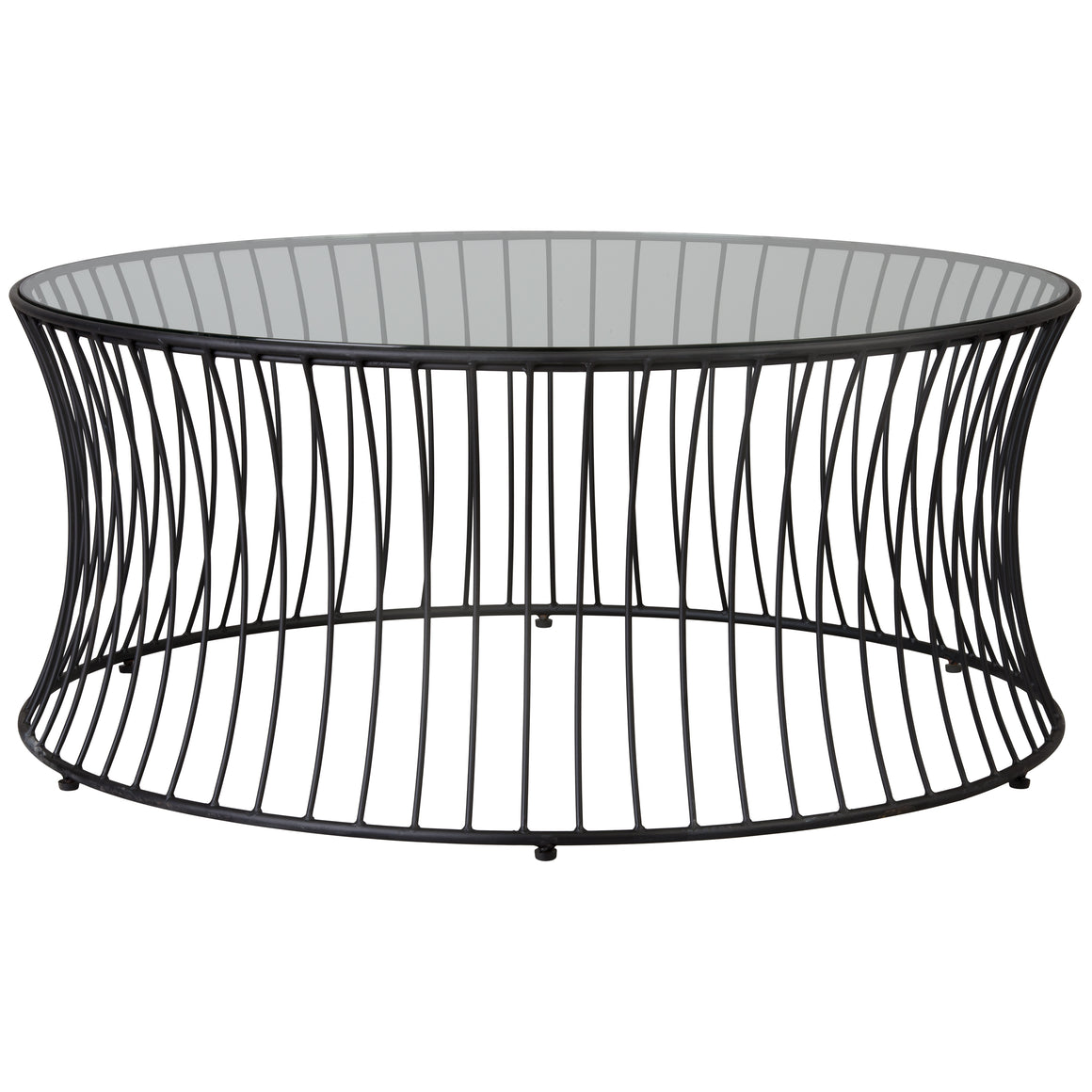 Cage 40 in. Dia Round Coffee Table