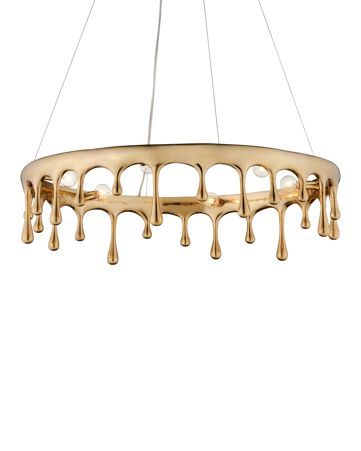 Liquid Gold Chandelier