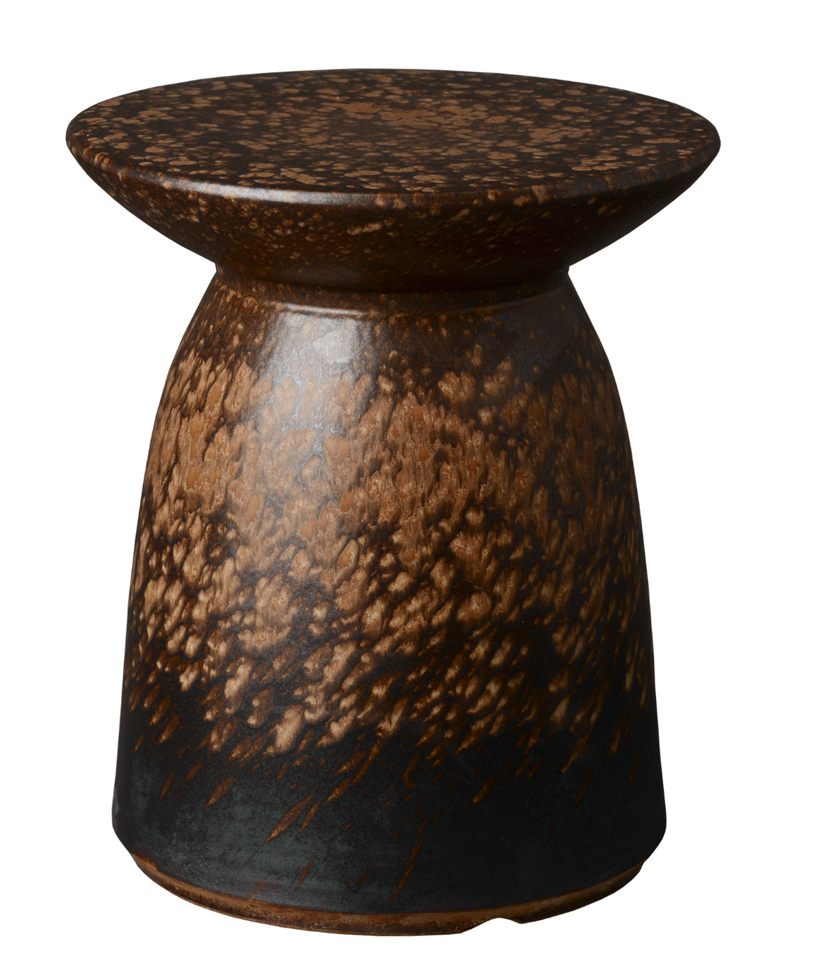 Garden Stool - Safari Earth Glaze