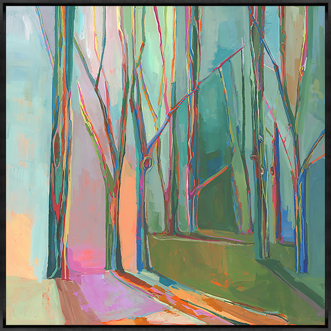 Along the Woods by Fern Cassidy - 36" x 36" Framed