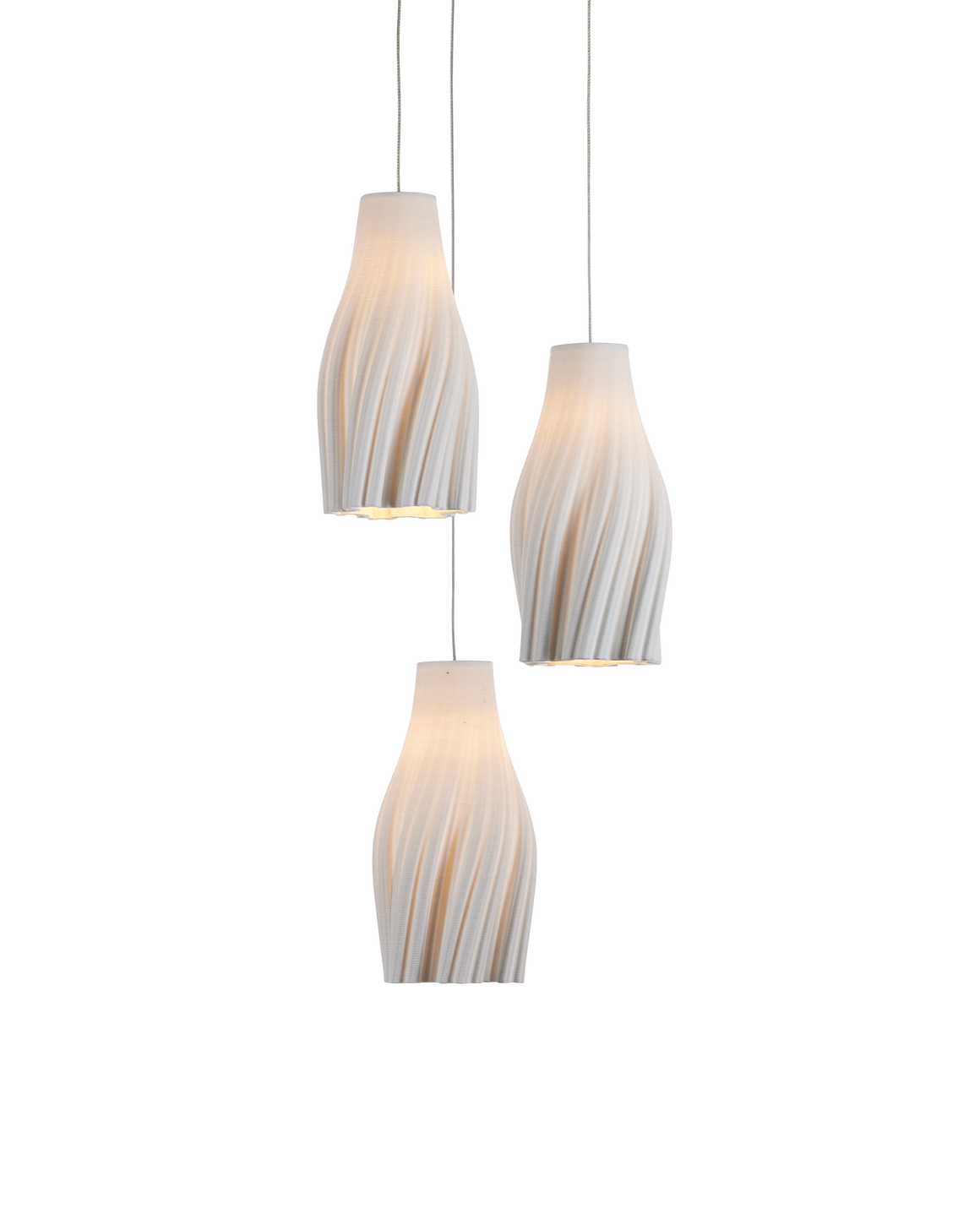 Posh 3-Light Round Multi-Drop Pendant