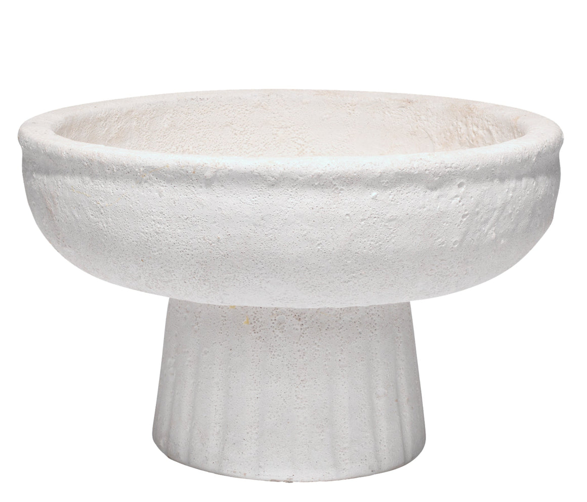 Aegean Ceramic Pedestal Decorative Bowl, Small