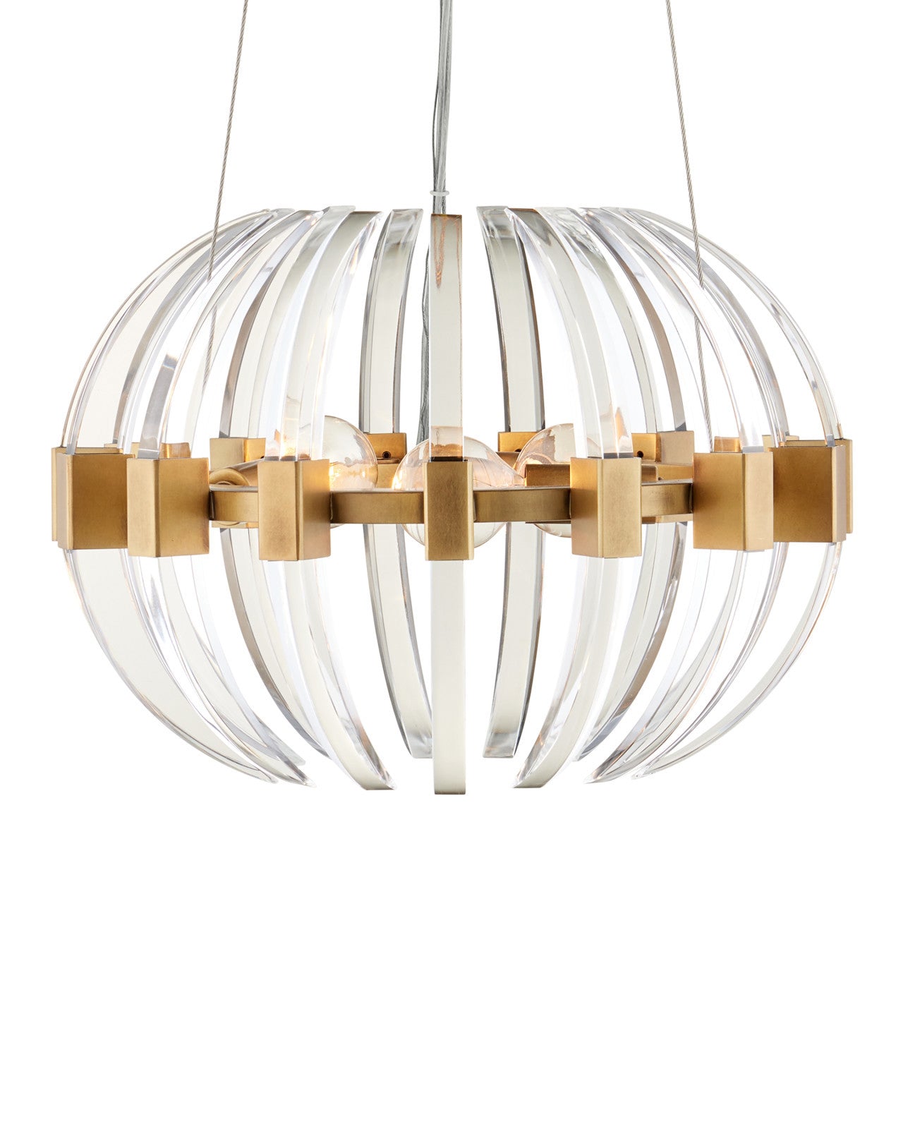 Coquette Small Brass Chandelier