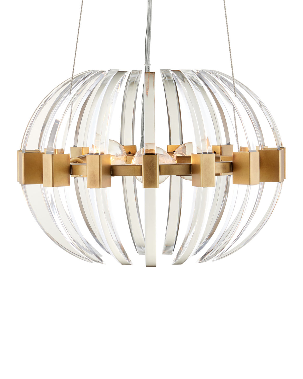 Coquette Small Brass Chandelier