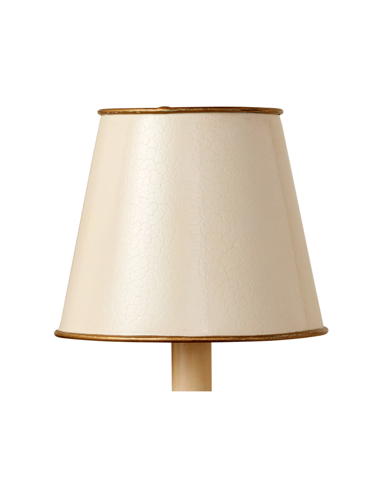 Tole Ivory Tapered Chandelier Shade