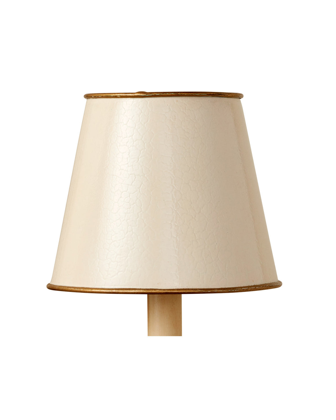 Tole Ivory Tapered Chandelier Shade