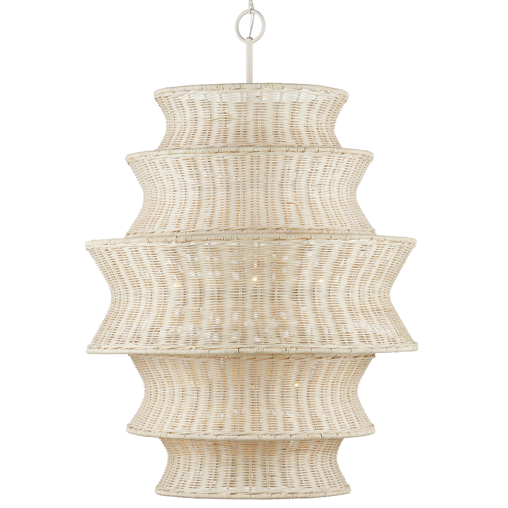 Phebe Large Rattan Chandelier