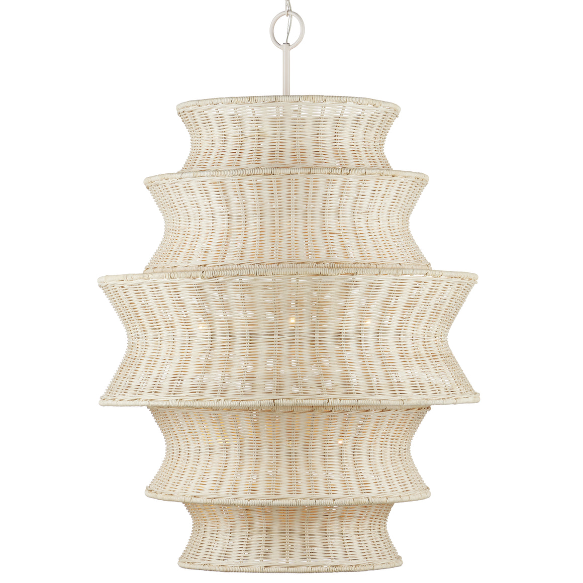 Phebe Large Rattan Chandelier