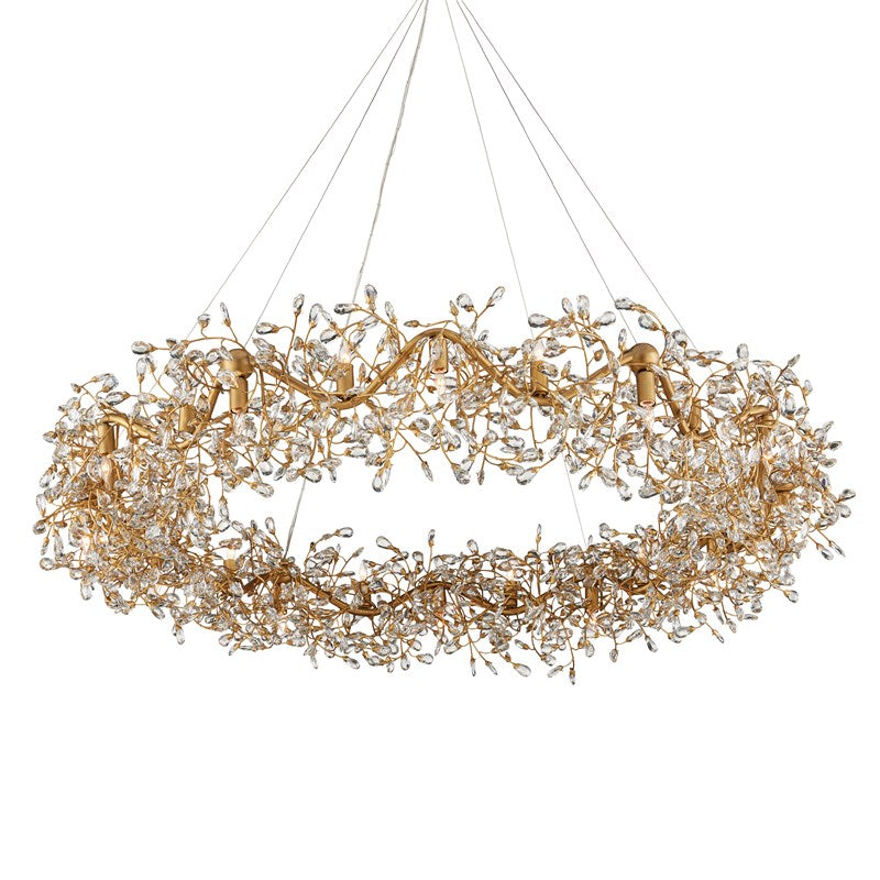 Crystal Bud Grande Ring Chandelier