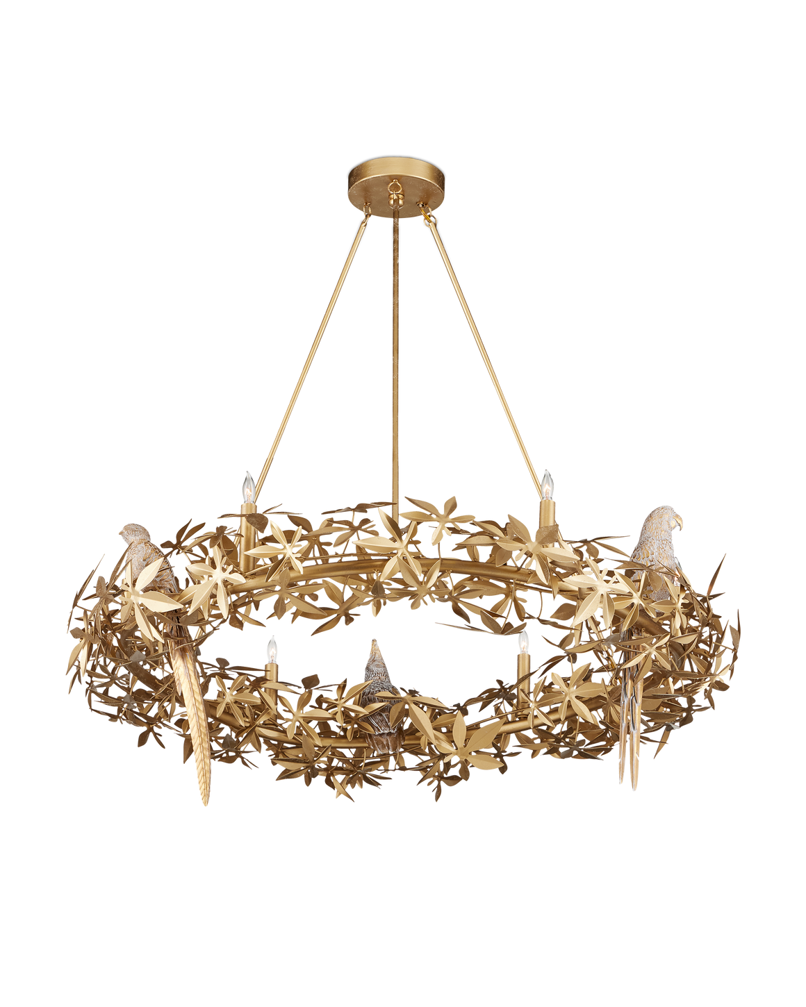 Aviary Gold Ring Chandelier