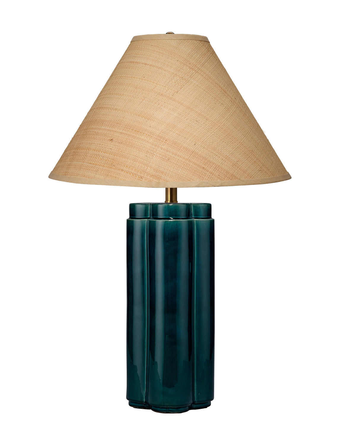Allister Ceramic Table Lamp with Raffia Shade