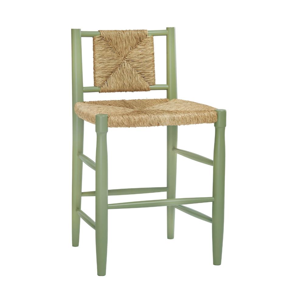 Abby Woven Rush Counter Stool – 24"