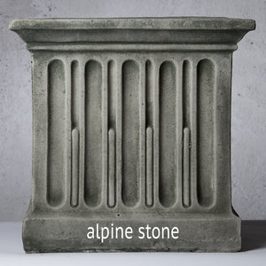 Ojai Tall Stone Pedestal Fountain - Alpine Stone Patina