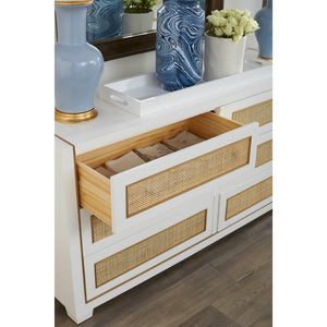 Extra Large 6-Drawer in White Lacquer | Karen Collection | Villa & House