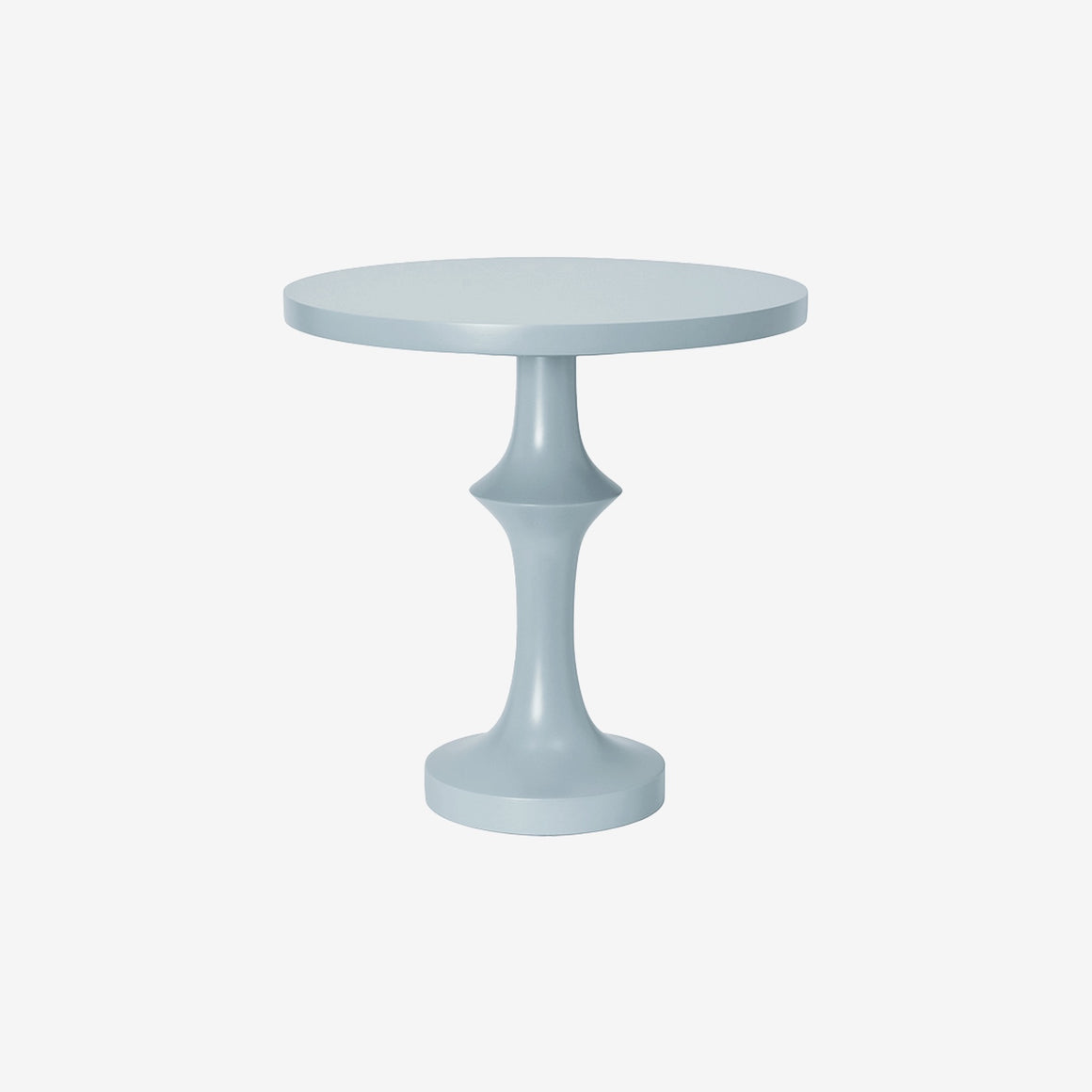 Emily Round Side Table with Turned Pedestal Base