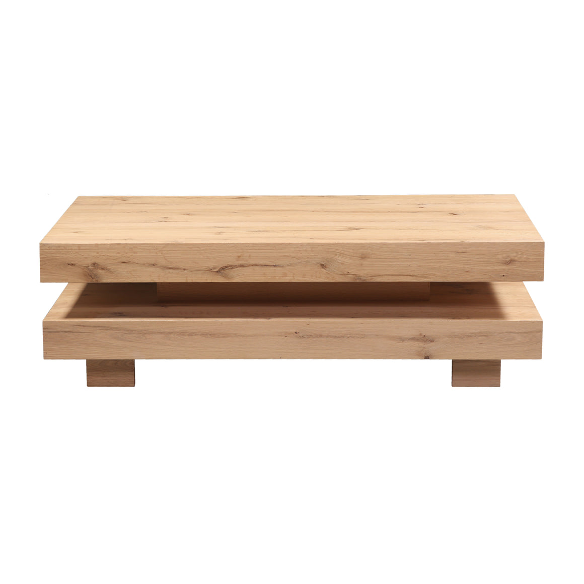 Alpine 55" Coffee Table in Distressed Oak