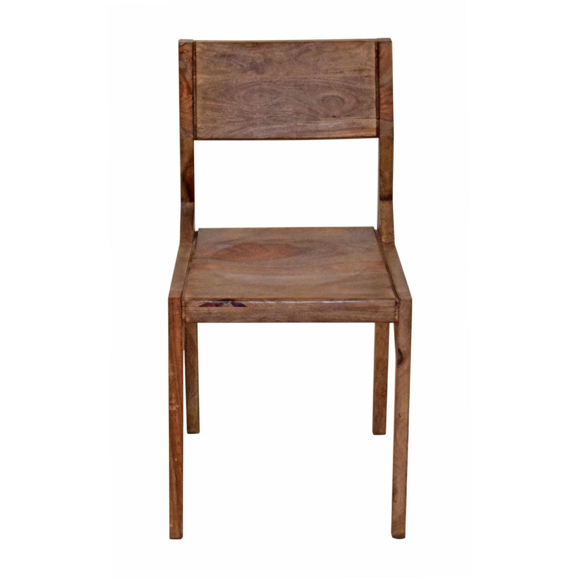 Acres Arlo Wood Dining Chair with Slanted Back in Brownstone