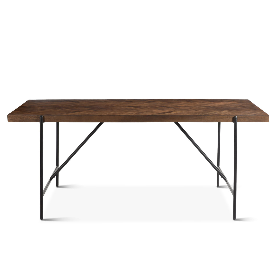 Allegro Dining Table in Mango Wood with Dark Brown Finish