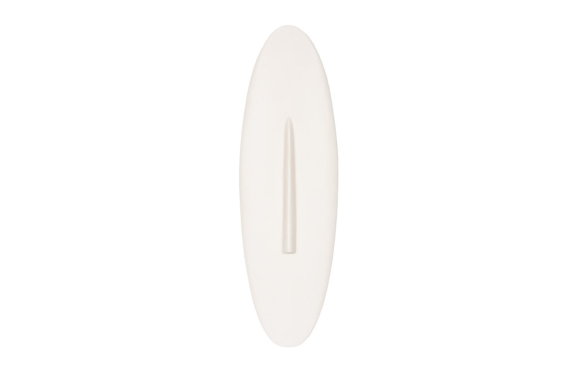 Cycladic Oval Wall Decor, Resin, Off White