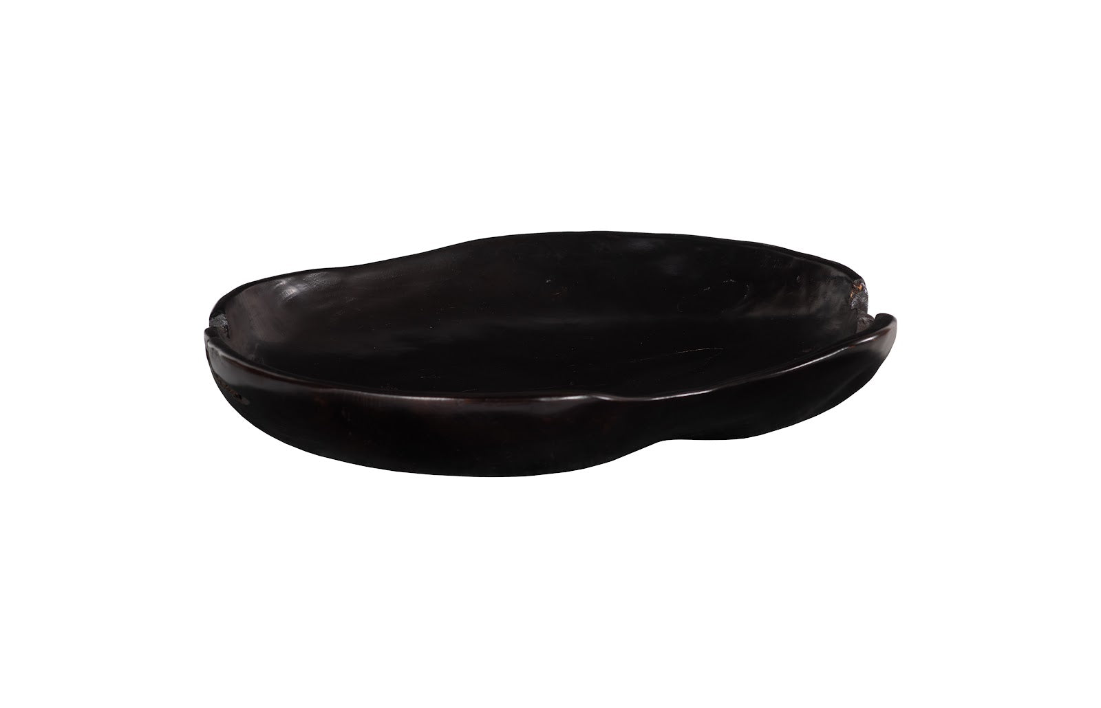 Teak Wood Bowl, Black