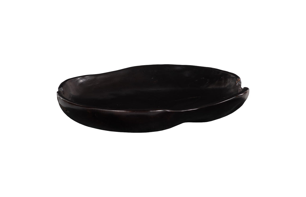 Teak Wood Bowl, Black
