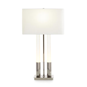Gemini Table Lamp, Nickel