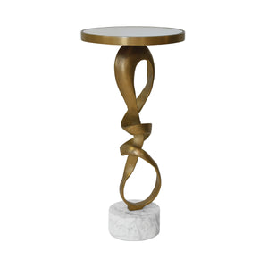 Olympia Sculptural Loop Base Side Table